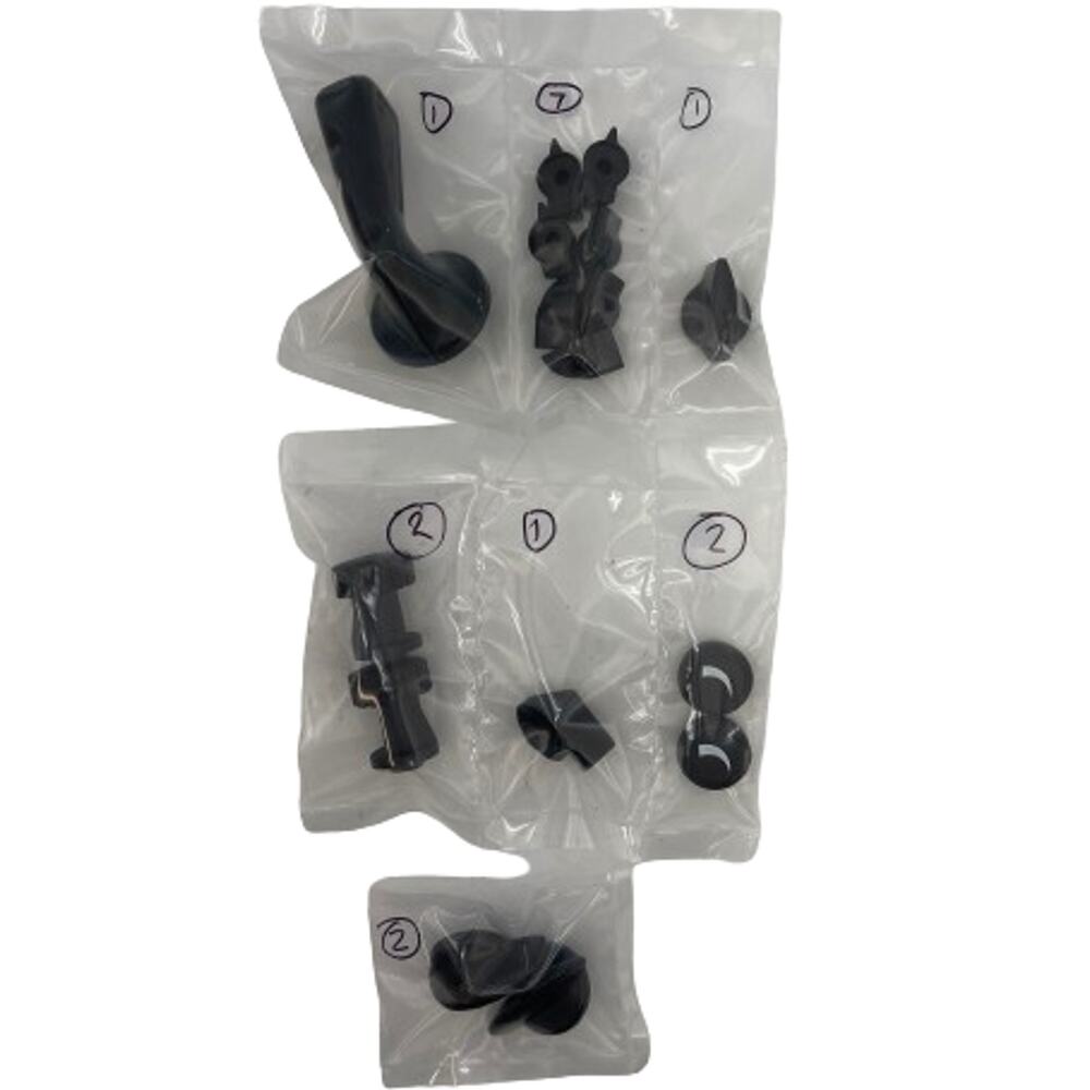 Lot of 16 Mixed Black Switch Knobs & Lever Handles